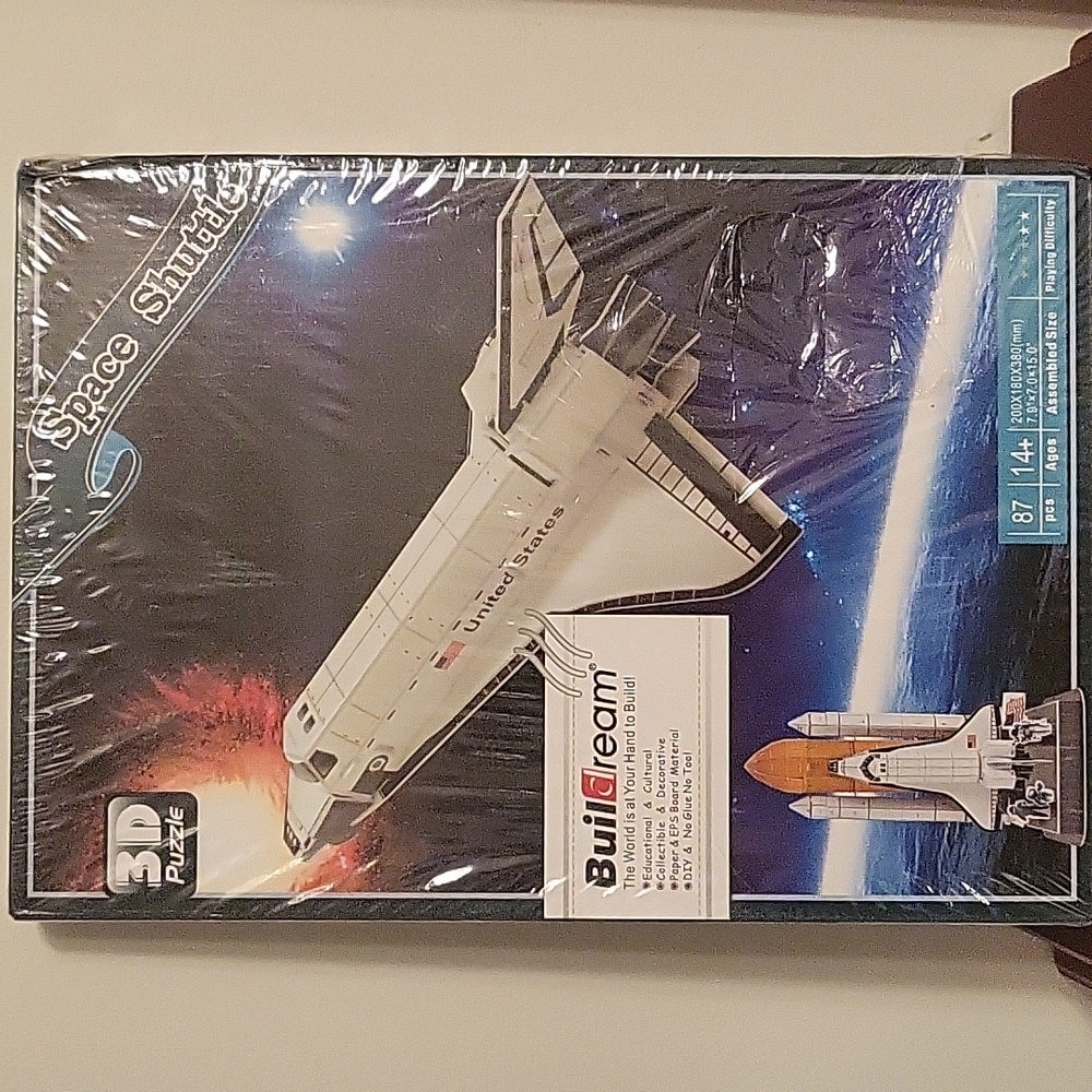 Buildream 3D Space Shuttle Puzzle Sealed